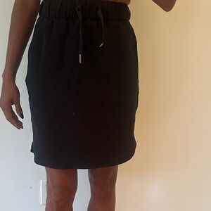 lululemon athletica Black Drawstring Mini Skirt
